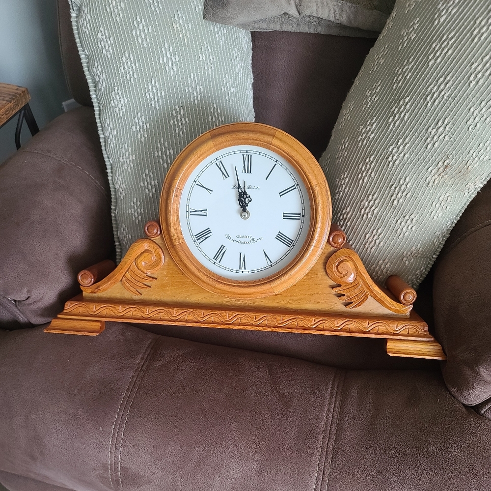Wood Mantel Clock